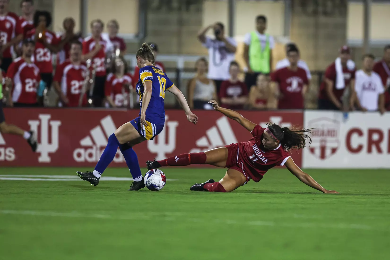 BLOOMINGTON, IN - AUGUST 24, 2023 - forward Anna Bennett #11 of the Indiana Hoosiers during the game between the Morehead State Eagles and the Indiana Hoosiers at Bill Armstrong Stadium in Bloomington, IN. Photo By Gretta Cohoon/Indiana Athletics