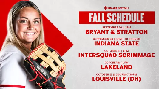 Indiana Softball 2023 Fall Ball Schedule