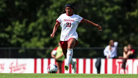 BLOOMINGTON, IN - September 17, 2023 - midfielder Hope Paredes #31 of the Indiana Hoosiers during the game between the Rutgers Scarlet Knights and the Indiana Hoosiers at Bill Armstrong Stadium in Bloomington, IN. Photo By Gretta Cohoon/Indiana Athletics