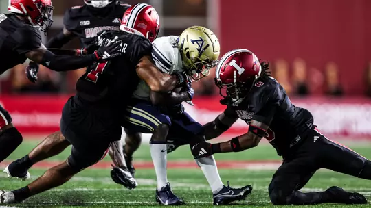 BLOOMINGTON, IN - September 23, 2023 - defensive back Phillip Dunnam #6 of the Indiana Hoosiers during the game between the Akron Zips and the Indiana Hoosiers at Memorial Stadium in Bloomington, IN. Photo By Andrew Mascharka/Indiana Athletics