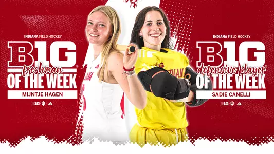 Canelli and Hagen Big Ten Players of the Week Graphic