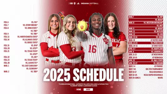 Indiana Softball 2025 Schedule