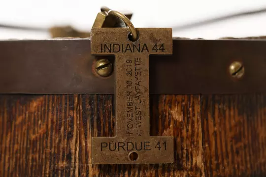 BLOOMINGTON, IN - November 19, 2021 - Old Oaken Bucket at Simon Skjodt Assembly Hall in Bloomington, IN. Photo By Trent Barnhart/Indiana Athletics