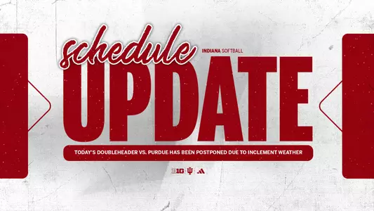 Doubleheader vs. Purdue Postponed Graphic