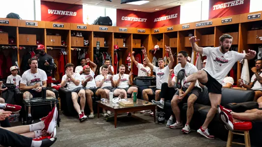 BLOOMINGTON, IN - May 27, 2024 - \ba during the Baseball Selection Show at Bart Kaufman Field in Bloomington, IN. Photo By Andrew Mascharka/Indiana Athletics