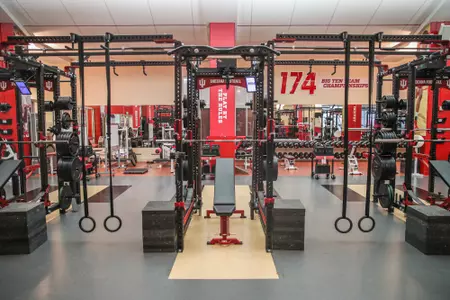 BLOOMINGTON, IN - April 05, 2023 - W. Jay and Nancy Wilkinson Performance Center in Memorial Stadium in Bloomington, IN. Photo By Trent Barnhart/Indiana Athletics