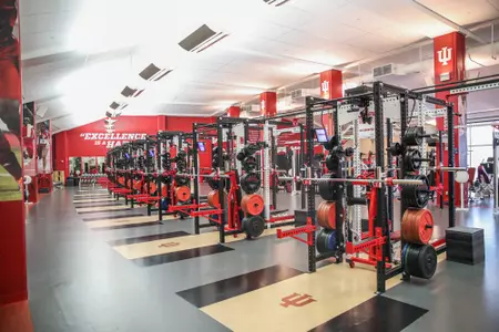 BLOOMINGTON, IN - April 05, 2023 - W. Jay and Nancy Wilkinson Performance Center in Memorial Stadium in Bloomington, IN. Photo By Trent Barnhart/Indiana Athletics
