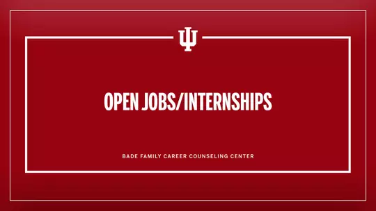 Open Jobs/Internships