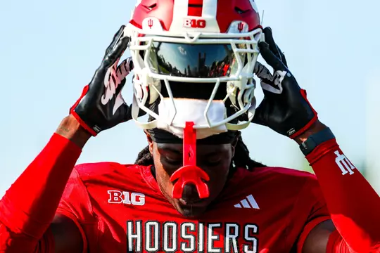 BLOOMINGTON, IN - August 23, 2024 - \fb during practice at Mellencamp in Bloomington, IN. Photo By Grace Urbanski