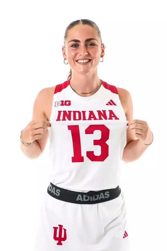 BLOOMINGTON, IN - August 2, 2024 - defender Even Nicholls #13 of the Indiana Hoosiers during Field Hockey Media Day at Simon Skjodt Assembly Hall in Bloomington, IN. Photo By Maddi Sponsel/Indiana Athletics