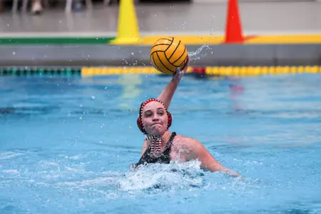 BLOOMINGTON, IN - January 25, 2025 - attacker Skylar Kidd #10 of the Indiana Hoosiers during the match between the California State University Northridge Matadors and the Indiana Hoosiers at Counsilman-Billingsley Aquatics Center in Bloomington, IN. Photo By Dani Meersman/Indiana Athletics