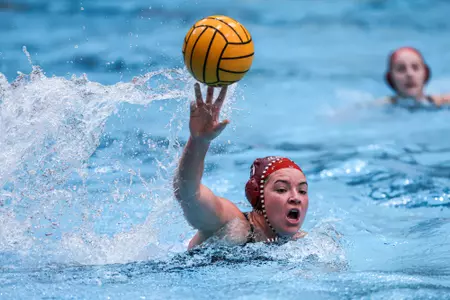 BLOOMINGTON, IN - January 25, 2025 - utility Portia Sasser #11 of the Indiana Hoosiers during the match between the California State University Northridge Matadors and the Indiana Hoosiers at Counsilman-Billingsley Aquatics Center in Bloomington, IN. Photo By Dani Meersman/Indiana Athletics