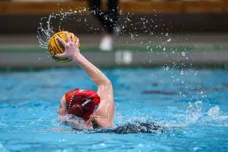BLOOMINGTON, IN - January 26, 2025 - goalkeeper Jasmine Higgs #1 of the Indiana Hoosiers during the game between the University of California, Santa Barbara Gauchos and the Indiana Hoosiers at the Student Recreational Sports Center in Bloomington, IN. Photo By Grace Urbanski/Indiana Athletics