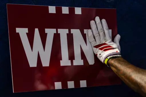 STATE COLLEGE, PA - November 08, 2025 - during the game between the Penn State Nittany Lions and the Indiana Hoosiers at West Shore Home Field at Beaver Stadium in State College, PA. Photo By Luke Miller/Indiana Athletics