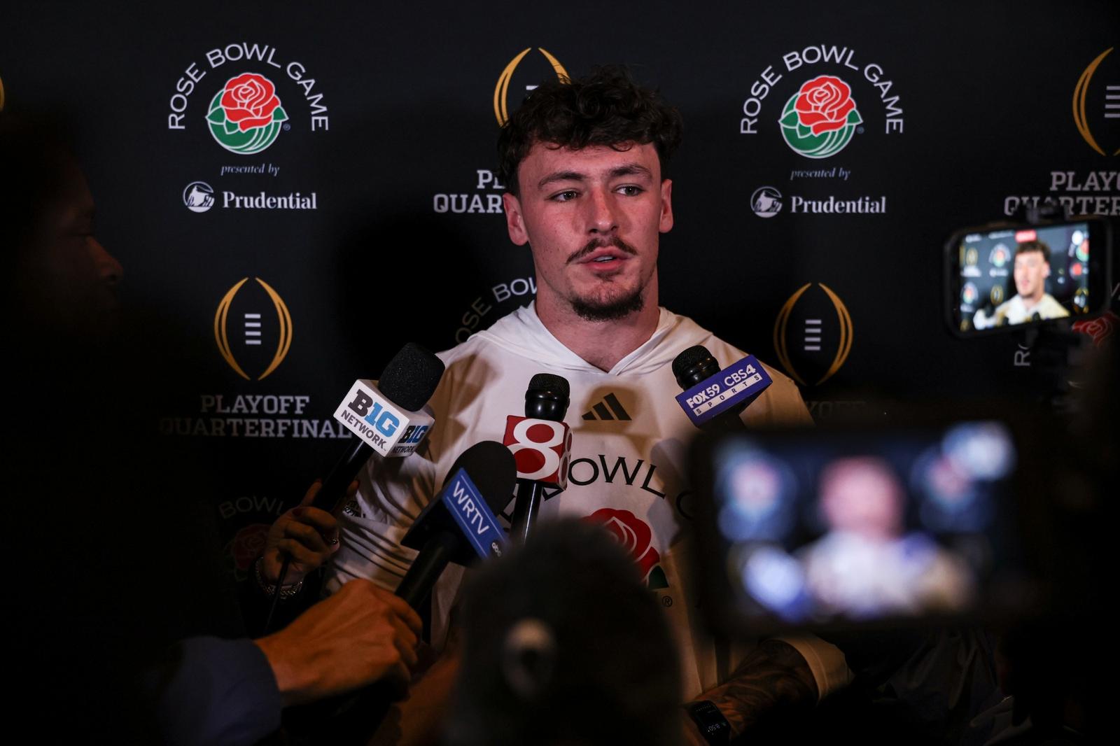 Media Monday: Pat Coogan & Aiden Fisher Pre-Rose Bowl Game - Indiana ...