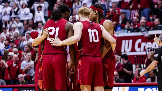 MBB Team Huddle vs. UCLA