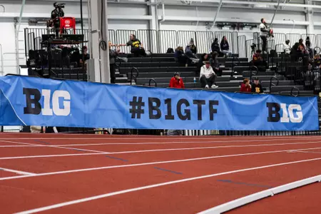INDIANAPOLIS, IN - February 28, 2025 - of the Indiana Hoosiers during the B1G Indoor Track and Field Championship at Indiana Farm Bureau Fall Creek Pavilion in Indianapolis, IN. Photo By Maddi Sponsel/Indiana Athletics