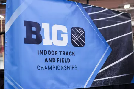 INDIANAPOLIS, IN - February 28, 2025 - of the Indiana Hoosiers during the B1G Indoor Track and Field Championship at Indiana Farm Bureau Fall Creek Pavilion in Indianapolis, IN. Photo By Maddi Sponsel/Indiana Athletics