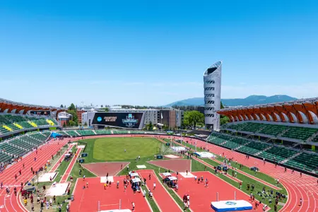 Hayward Field from the NCAA Outdoor Championship