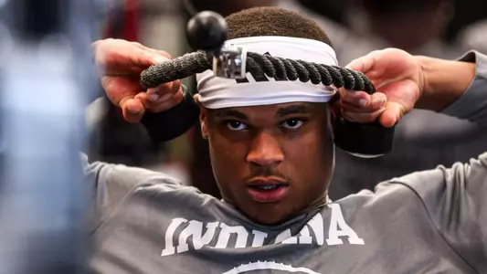 BLOOMINGTON, IN - June 26, 2025 - defensive back Amare Ferrell #1 of the Indiana Hoosiers during practice at Memorial Stadium in Bloomington, IN. Photo By Dani Meersman/Indiana Athletics