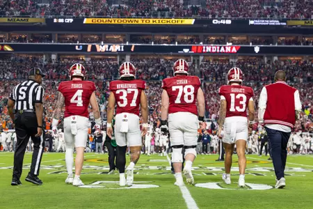 Aiden Fisher | Pat Coogan |Riley Nowakowski | Elijah Sarratt | Pregame | Captains