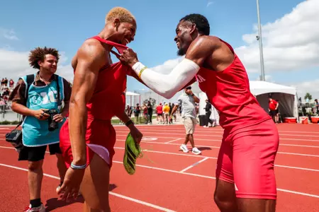 John Colquitt and Trelee Banks at Big Ten Outdoor