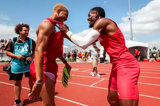 John Colquitt and Trelee Banks at Big Ten Outdoor
