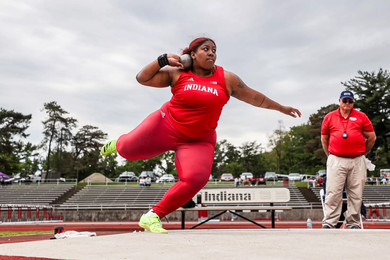BLOOMINGTON, IN - May 08, 2026 - Makayla Hunter during the Billy Hayes Invitational at Robert C. Haugh Complex in Bloomington, IN. Photo By Peter Davis/Indiana Athletics