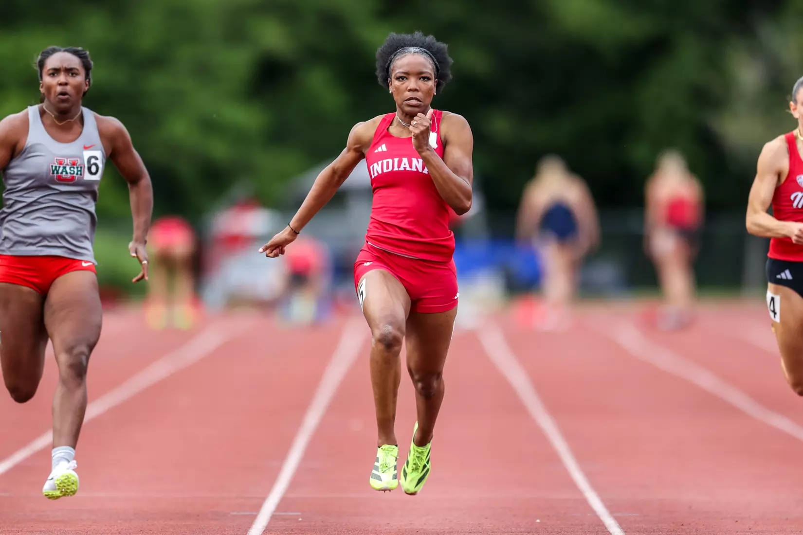BLOOMINGTON, IN - May 08, 2026 - Aliyah Johnson during the Billy Hayes Invitational at Robert C. Haugh Complex in Bloomington, IN. Photo By Peter Davis/Indiana Athletics