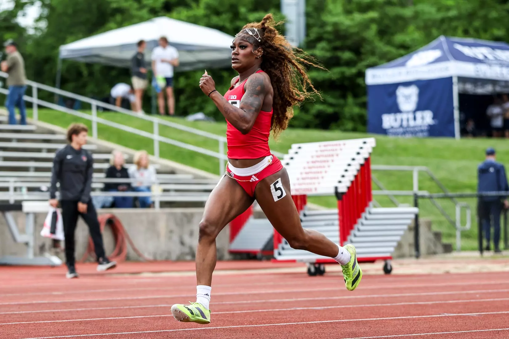 BLOOMINGTON, IN - May 08, 2026 - Kiera Davis during the Billy Hayes Invitational at Robert C. Haugh Complex in Bloomington, IN. Photo By Peter Davis/Indiana Athletics