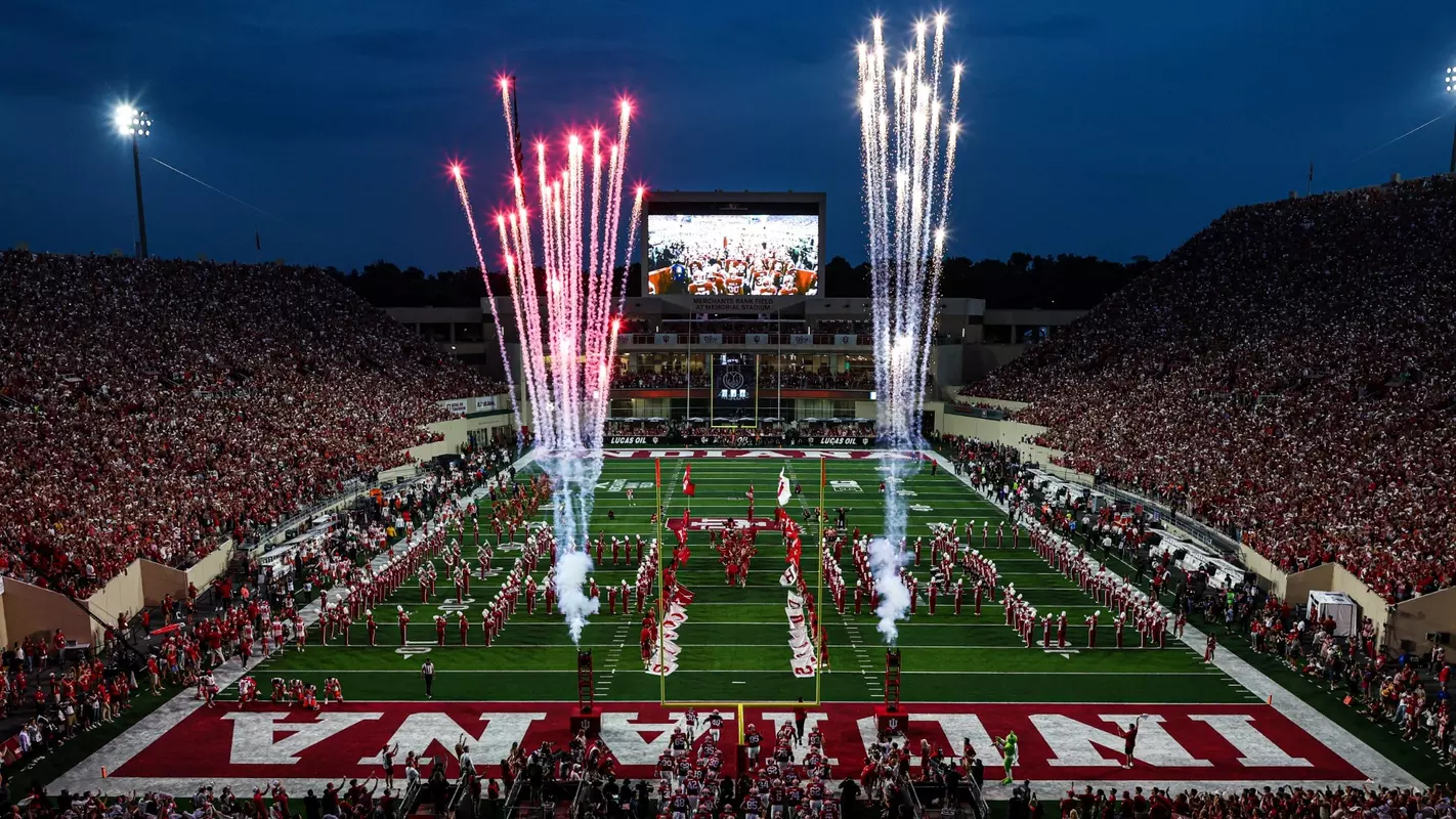 BLOOMINGTON, IN - September 20, 2025 - Merchants Bank Field at Memorial Stadium before the game between the Illinois Fighting Illini and the Indiana Hoosiers at Merchants Bank Field at Memorial Stadium in Bloomington, IN. Photo By Emma Pearce/Indiana Athletics
