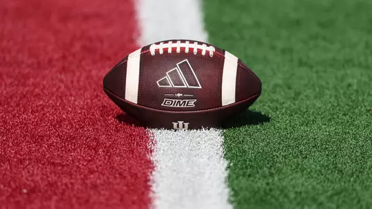 BLOOMINGTON, IN - August 18, 2026 - football during practice at Merchants Bank Field at Memorial Stadium in Bloomington, IN. Photo By Dani Meersman/Indiana Athletics