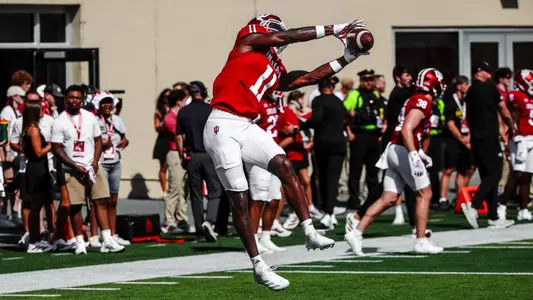 BLOOMINGTON, IN - September 05, 2026 - wide receiver Nick Marsh #11 of the Indiana Hoosiers during the game between the North Texas Mean Green and the Indiana Hoosiers at Merchants Bank Field at Memorial Stadium in Bloomington, IN. Photo By Luke Miller/Indiana Athletics