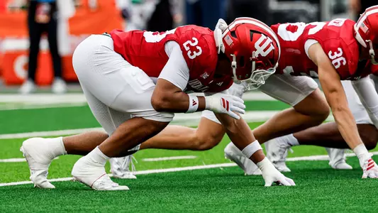 BLOOMINGTON, IN - September 12, 2026 - line backer Henry Ohlinger #23 of the Indiana Hoosiers during the game between the Howard Bisons and the Indiana Hoosiers at Merchants Bank Field at Memorial Stadium in Bloomington, IN. Photo By Dani Meersman/Indiana Athletics