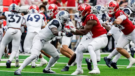 BLOOMINGTON, IN - September 12, 2026 - defensive lineman Daniel Ndukwe #17 of the Indiana Hoosiers during the game between the Howard Bisons and the Indiana Hoosiers at Merchants Bank Field at Memorial Stadium in Bloomington, IN. Photo By Dani Meersman/Indiana Athletics