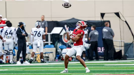 BLOOMINGTON, IN - September 12, 2026 - wide receiver Tyler Morris #8 of the Indiana Hoosiers during the game between the Howard Bisons and the Indiana Hoosiers at Merchants Bank Field at Memorial Stadium in Bloomington, IN. Photo By Dani Meersman/Indiana Athletics