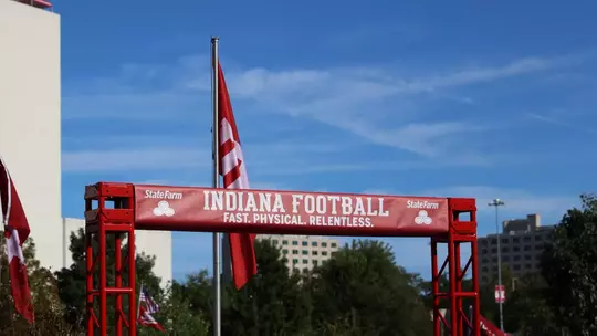 BLOOMINGTON, IN - September 25, 2026 - Details before the game between the Northwestern Wildcats and the Indiana Hoosiers at Merchants Bank Field at Memorial Stadium in Bloomington, IN. Photo By Logan Day/Indiana Athletics