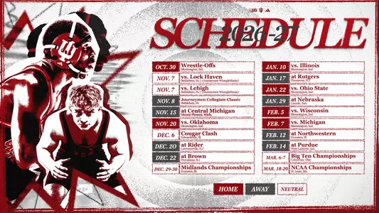 IUWR 2026-27 Schedule