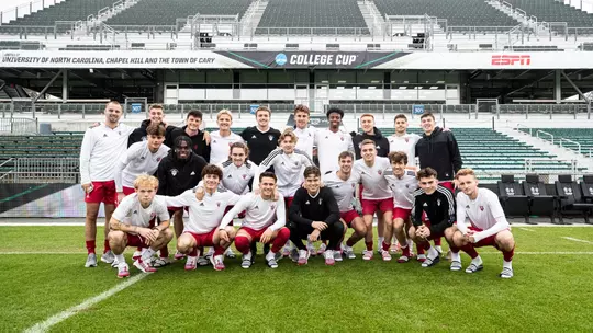 BLOOMINGTON, IN - December 08, 2022 - the Indiana Hoosiers Men’s Soccer Team during practice at WakeMed Soccer Park in Cary, NC. Photo By \CXD#2\