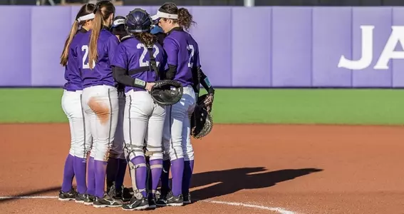 Softball Team Huddle vs Toledo