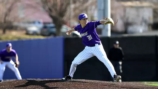 Showalter pitching vs. Quinnipiac