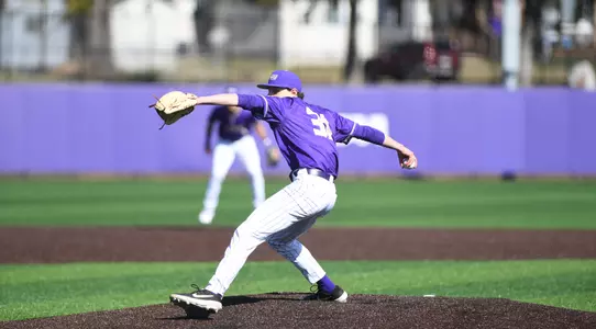 Showalter pitching vs. Quinnipiac
