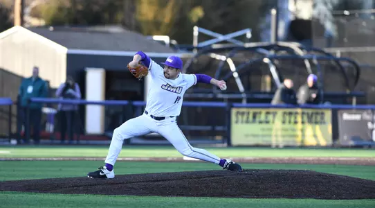 Ayer pitching vs. Quinnipiac