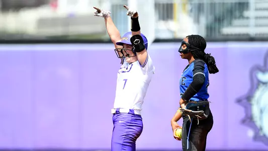 Hall celebrating