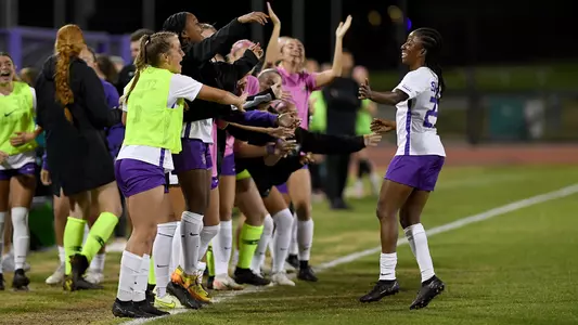 Swiss celebrating with team