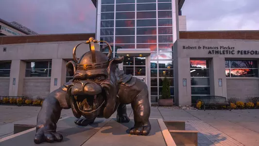 2022 JMU Facilities- Duke Dog Statue