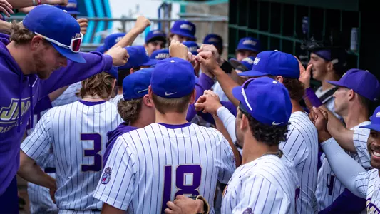 Baseball team huddle