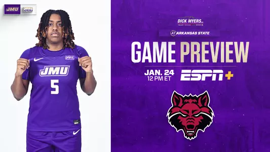 JMU WBB Game Preview vs Arkansas State 012426
