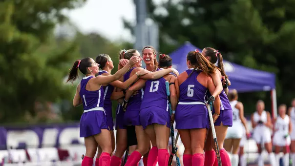Dukes celebrate goal against Bellarmine