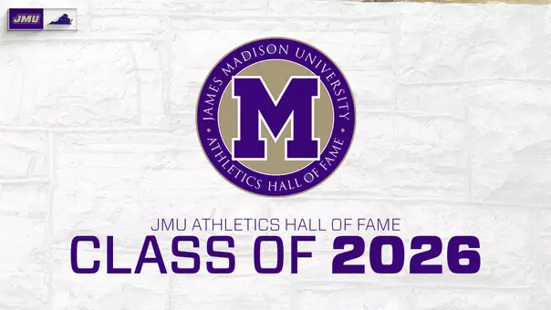 JMU Athletics Hall of Fame Class of 2026 Graphic